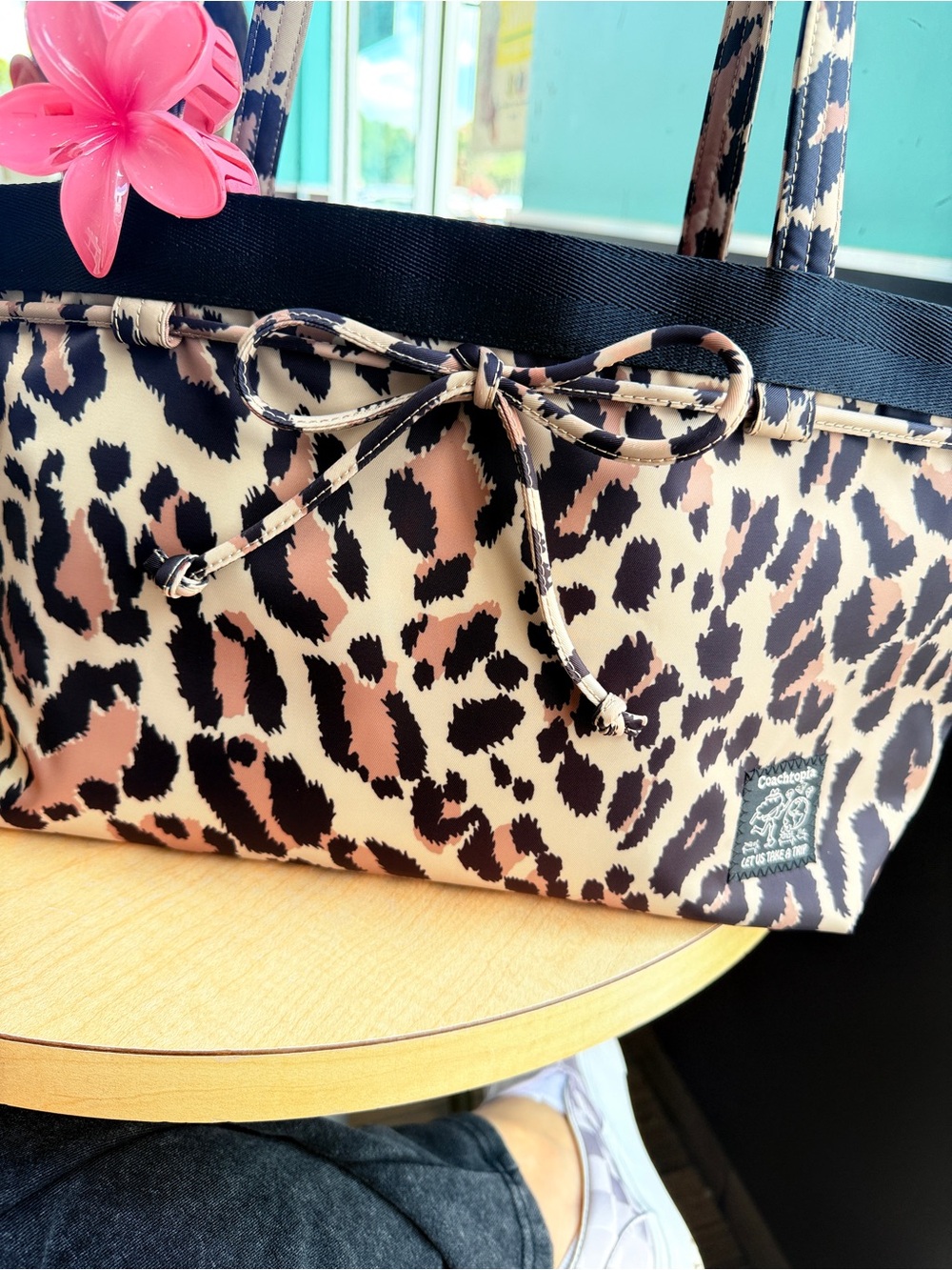 Leopard Print Tote Bag by